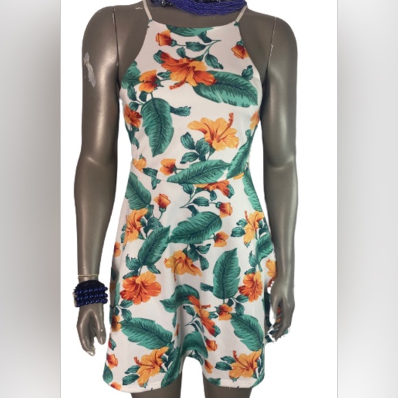 Urband Heritage Tropical Pattern Mini Dress - Picture 3 of 3